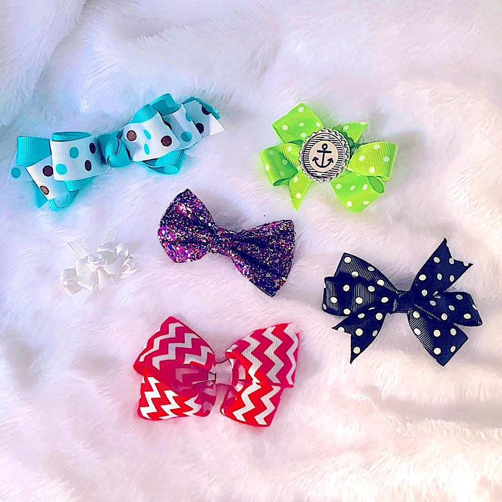Set of 6 Hair Bows